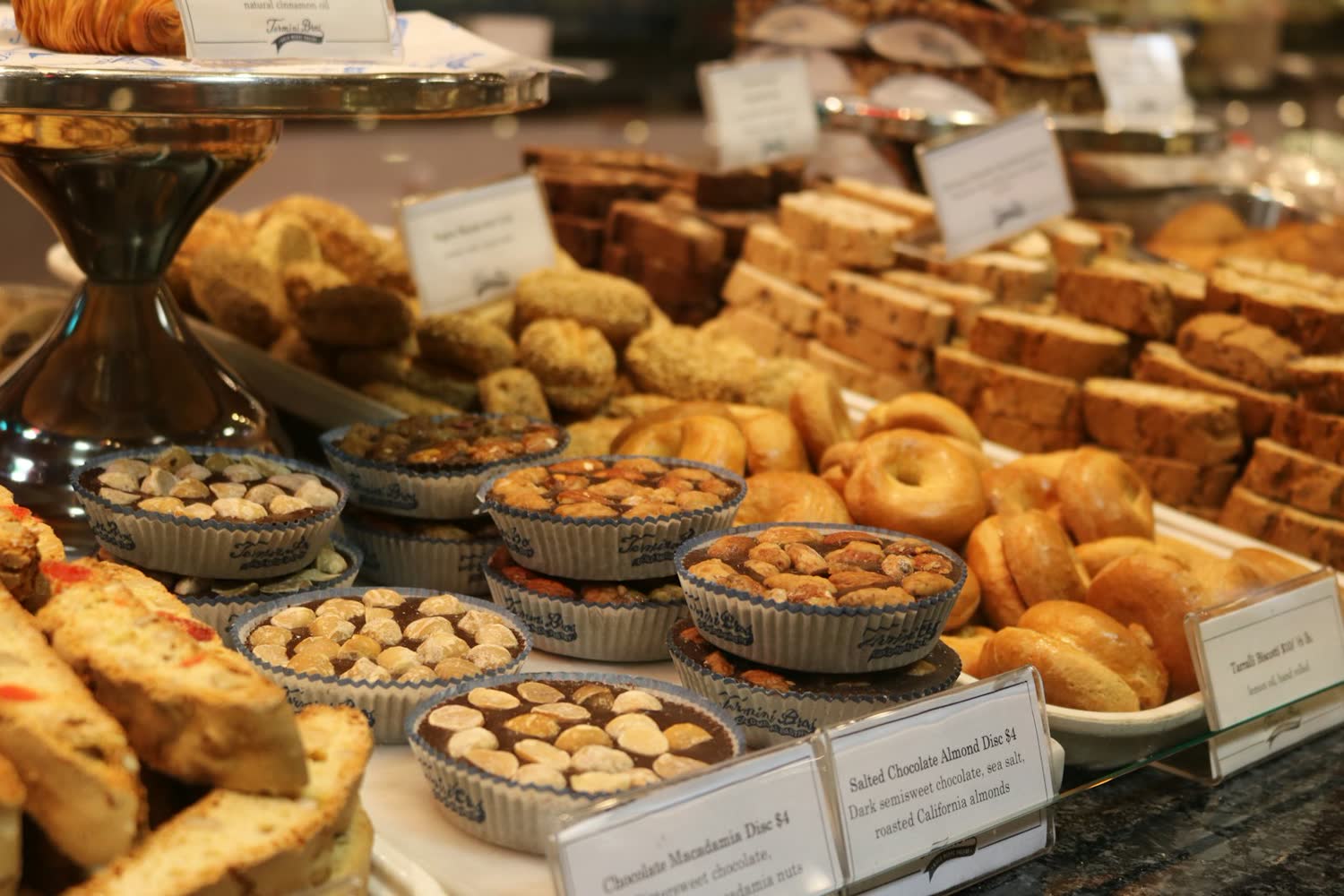 Pastry case filled that morning